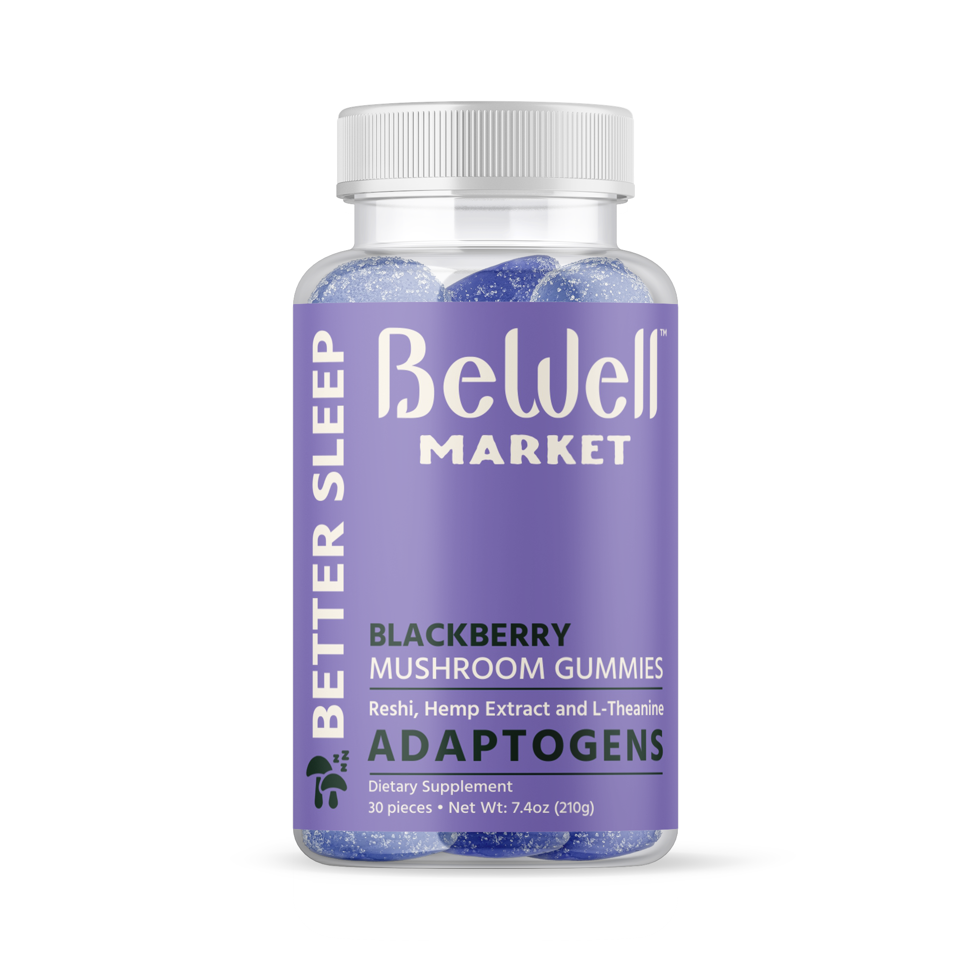 Better Sleep Blackberry Mushroom Adaptogens Gummies