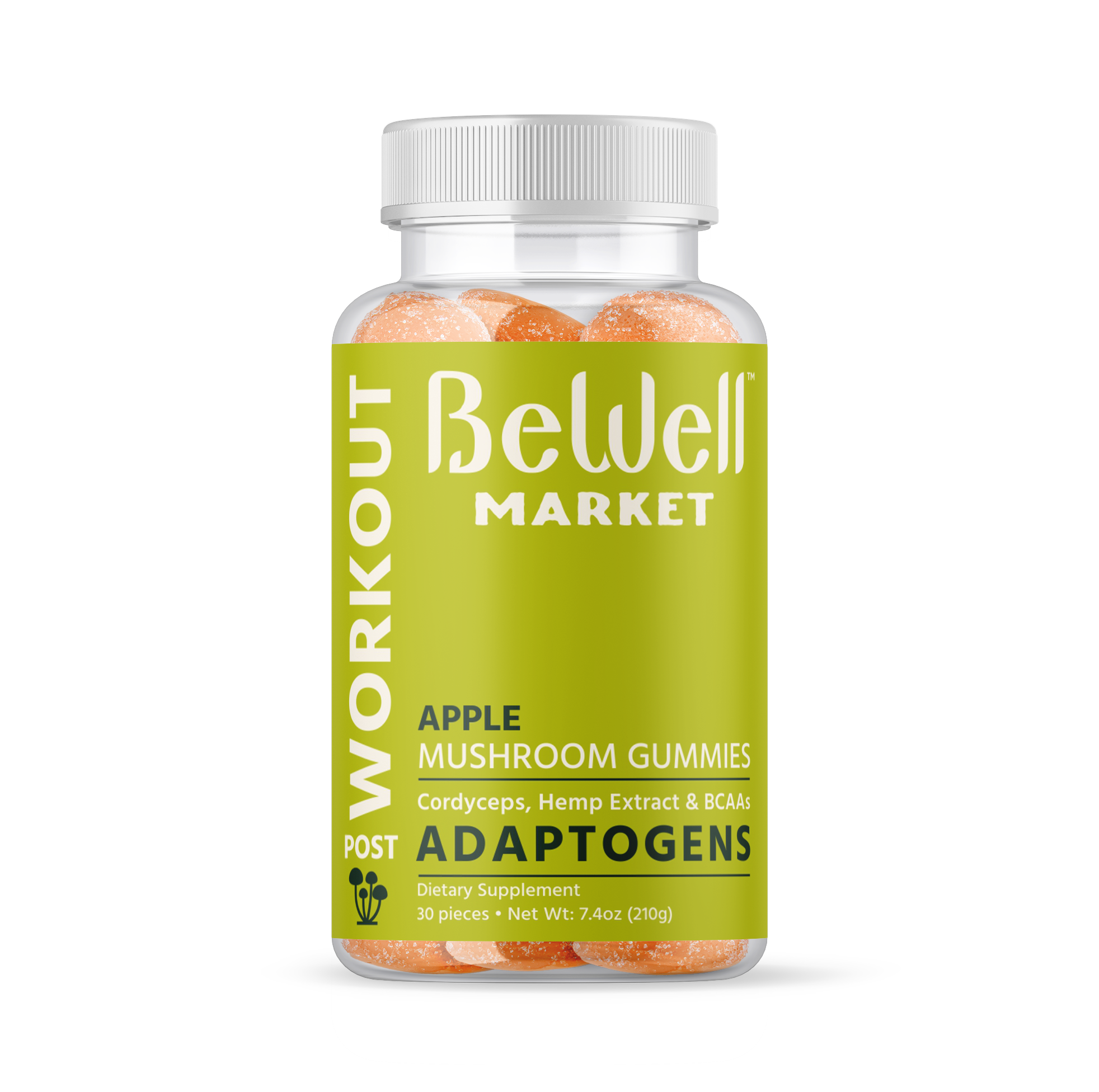 Post Workout Apple Mushroom Adaptogens Gummies