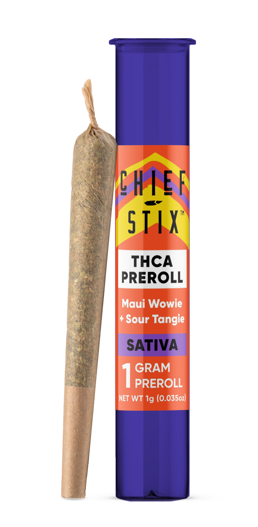 Maui Wowie + Sour Tangie 1g THCa Preroll (Sativa)