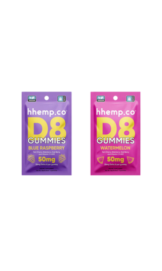hhemp.co Delta 8 Gummies 50mg 2/pk - H H HARVEST CO