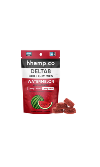hhemp.co Delta 8 Chill Gummies 10/pk - Watermelon (25mg) - H H HARVEST CO