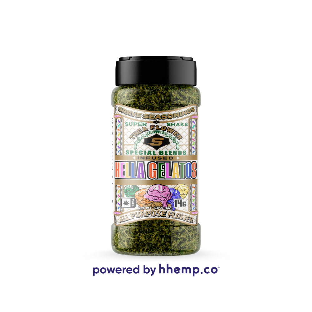 Soft Srrve 14g Special Blend THCA Shake Hella Gelatos Front View