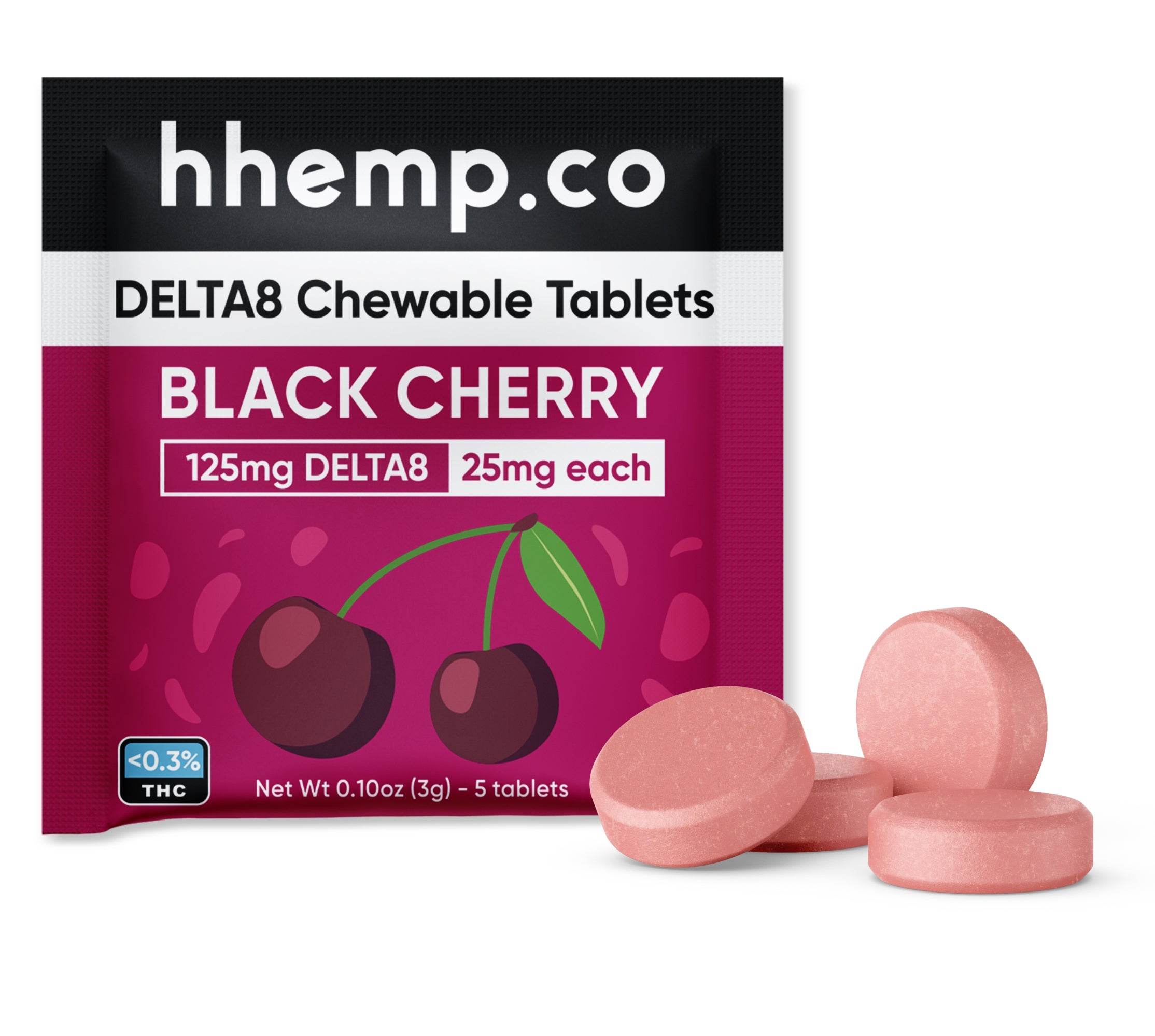 hhemp.co Delta 8 Chewable - Black Cherry