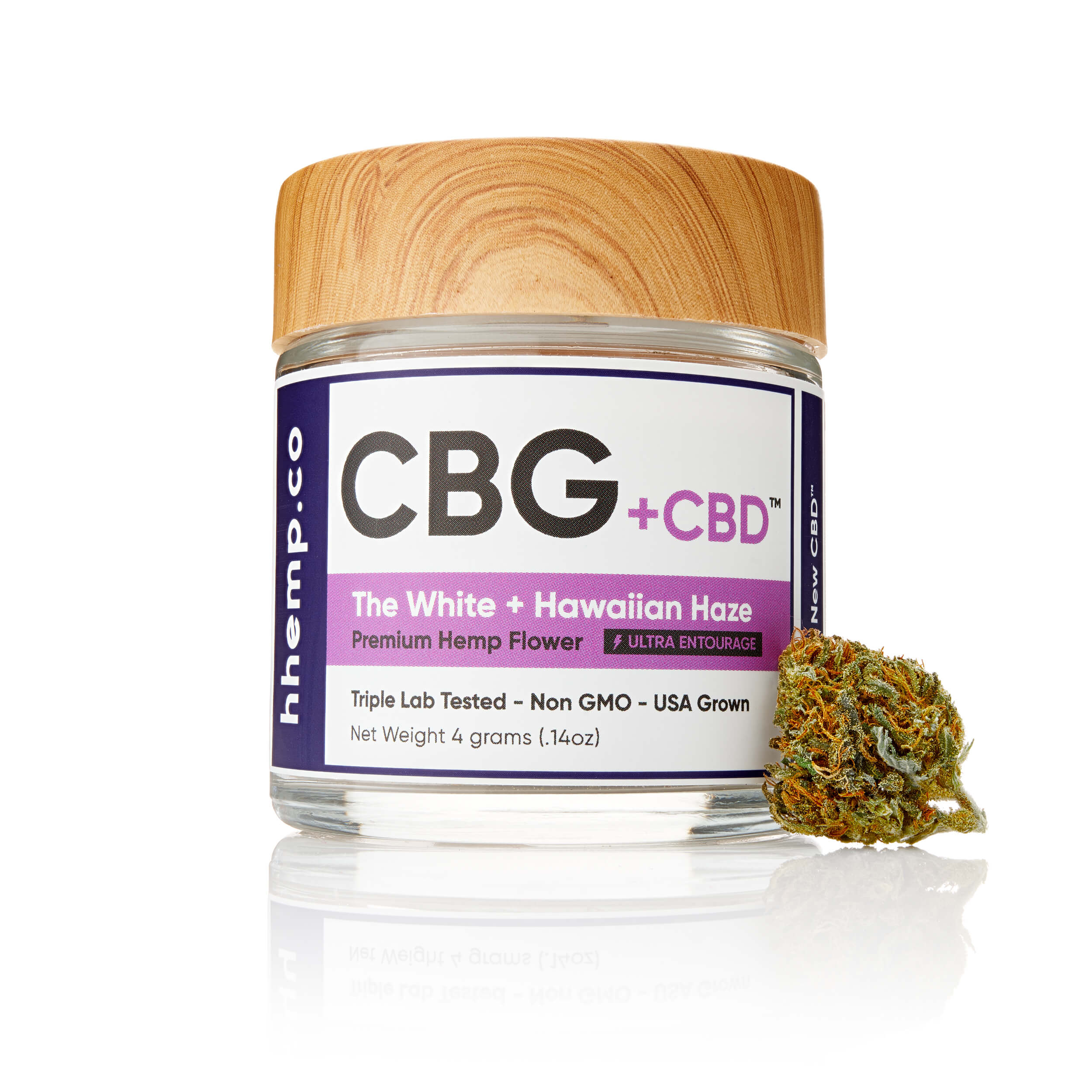 hhemp.co Flower Jar - CBG + Hawaiian Haze - H H HARVEST CO