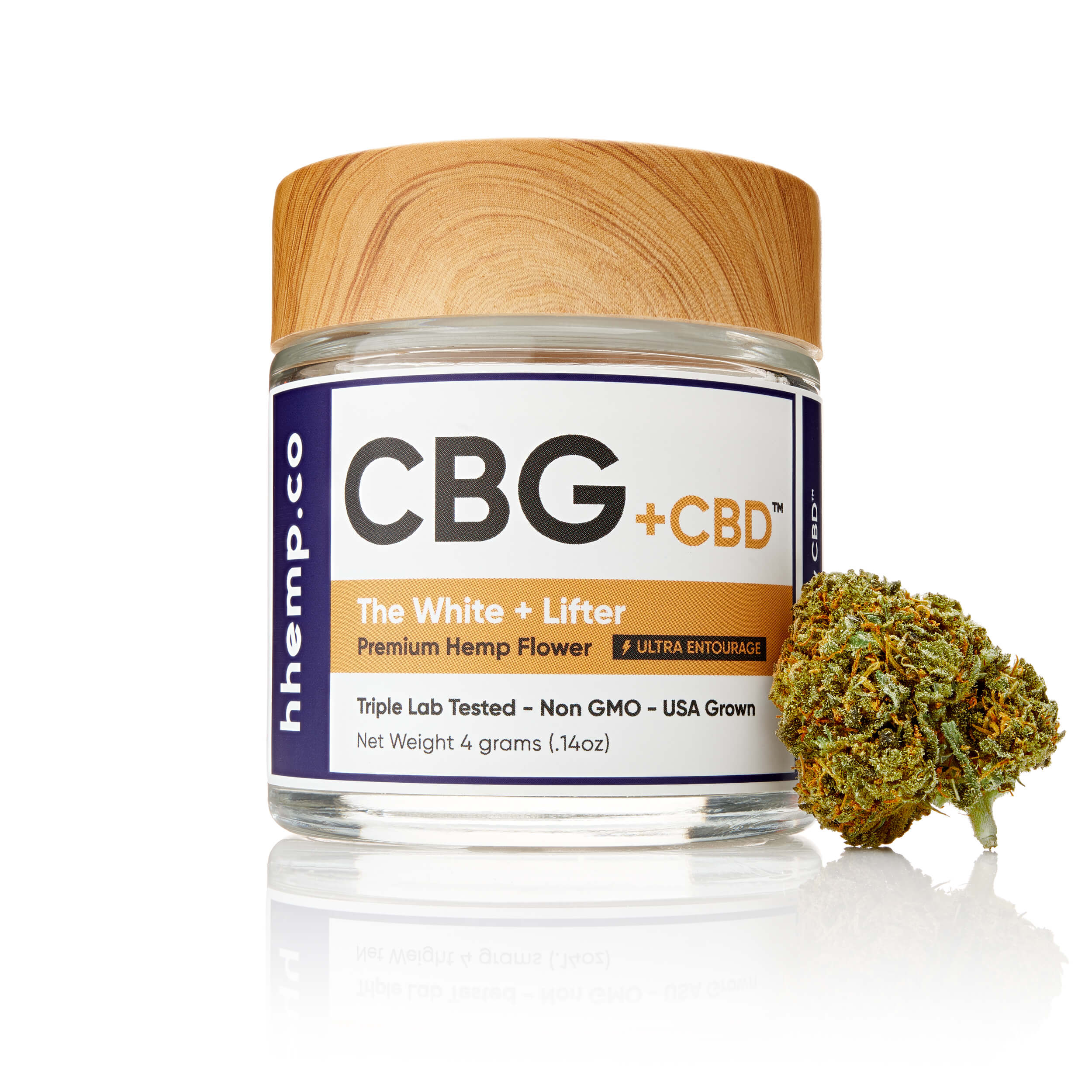 hhemp.co Flower Jar - CBG + Lifter - H H HARVEST CO
