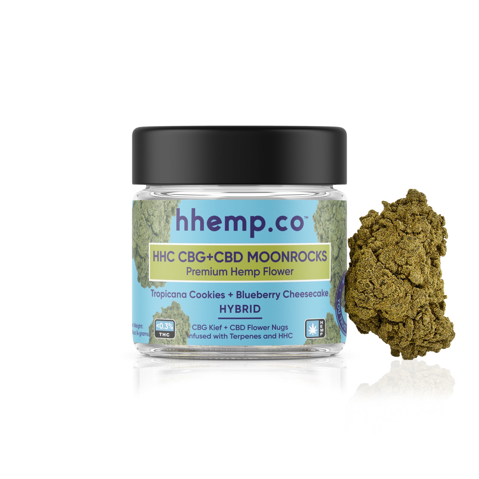 hhemp.co HHC Moonrock Flower - Tropicana Cookies + Blueberry Cheesecak