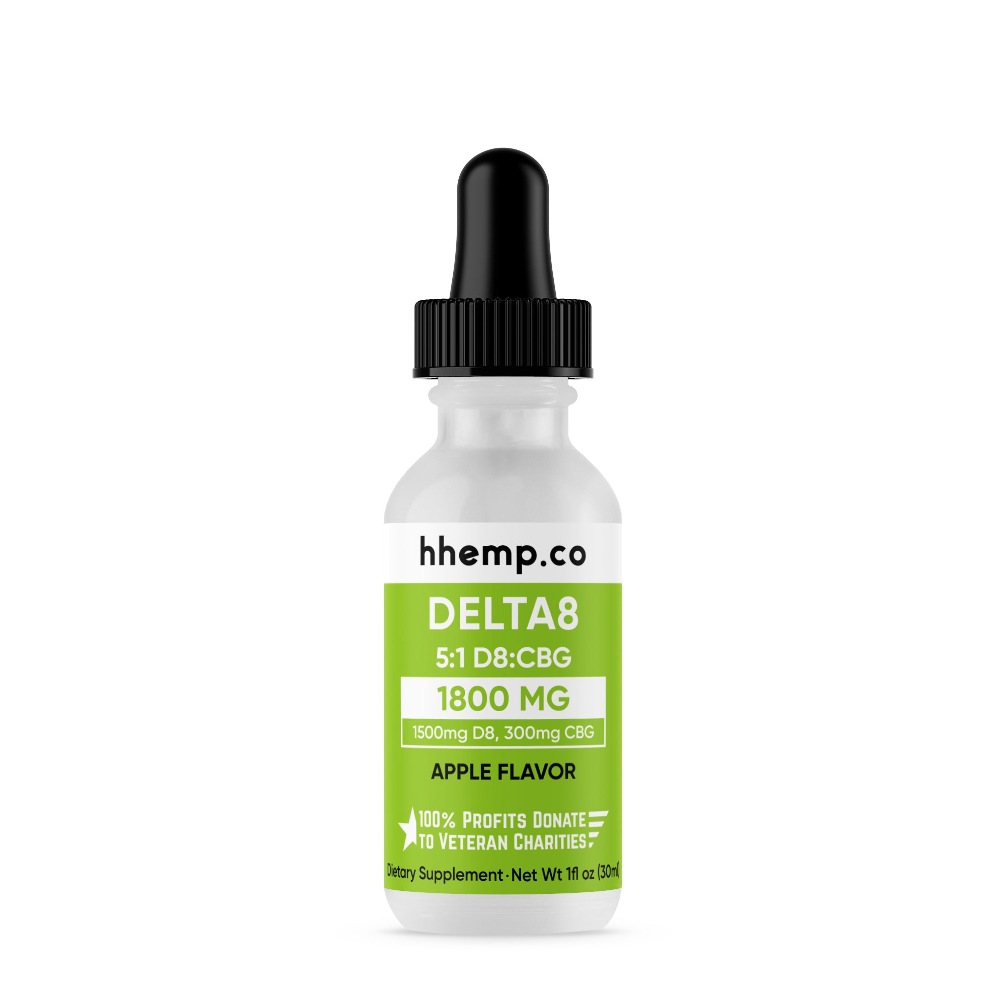 hhemp.co Delta 8 Tincture - Delta 8 5:1 CBG (Apple Flavor)