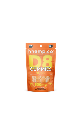 hhemp.co Delta 8 Gummies 10/pk - Mango (50mg)