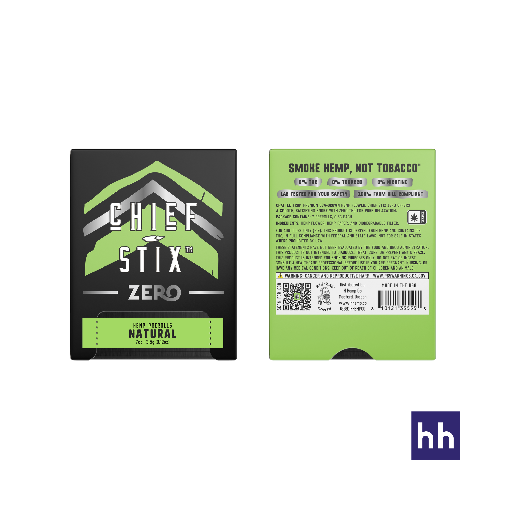 Chief Stix Zero – 7ct 0.5g Prerolls