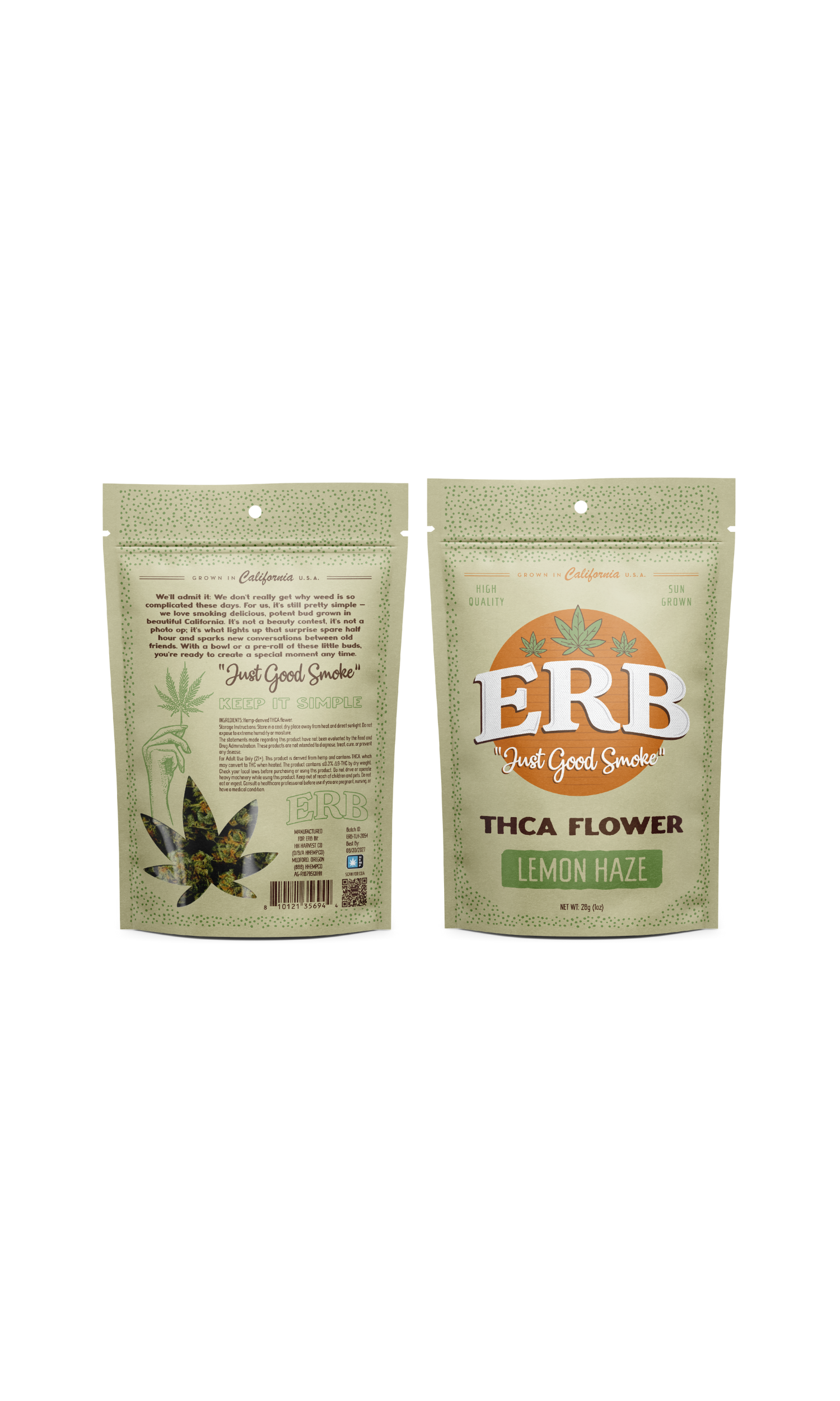 thca flower seeds ERB THCa 1oz Flower Pouch | Buy THCa Flower in Bulk
