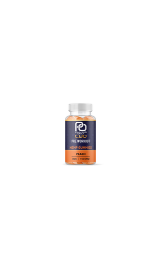 Players Only CBD - Pre Workout Hemp Gummies (Peach) - H H HARVEST CO