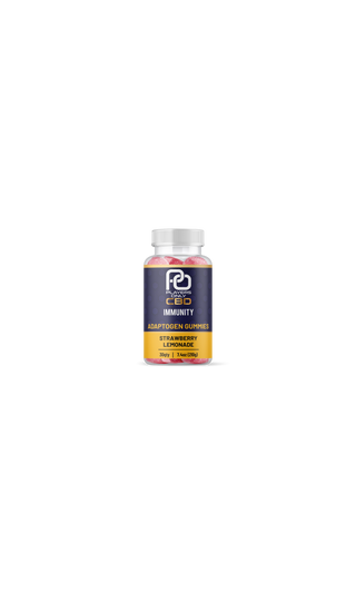 Players Only CBD - Immunity Support Adaptogen Gummies (Strawberry Lemonade) - H H HARVEST CO