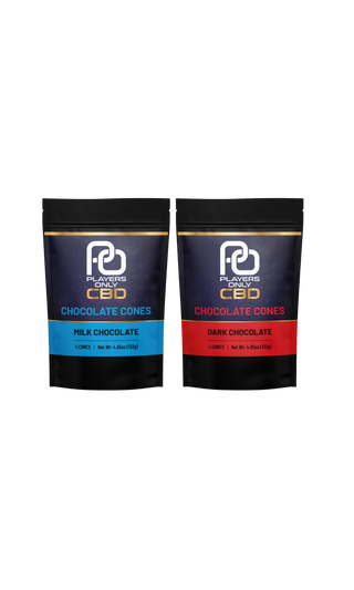 Players Only CBD 4ct Chocolate Cones - H H HARVEST CO