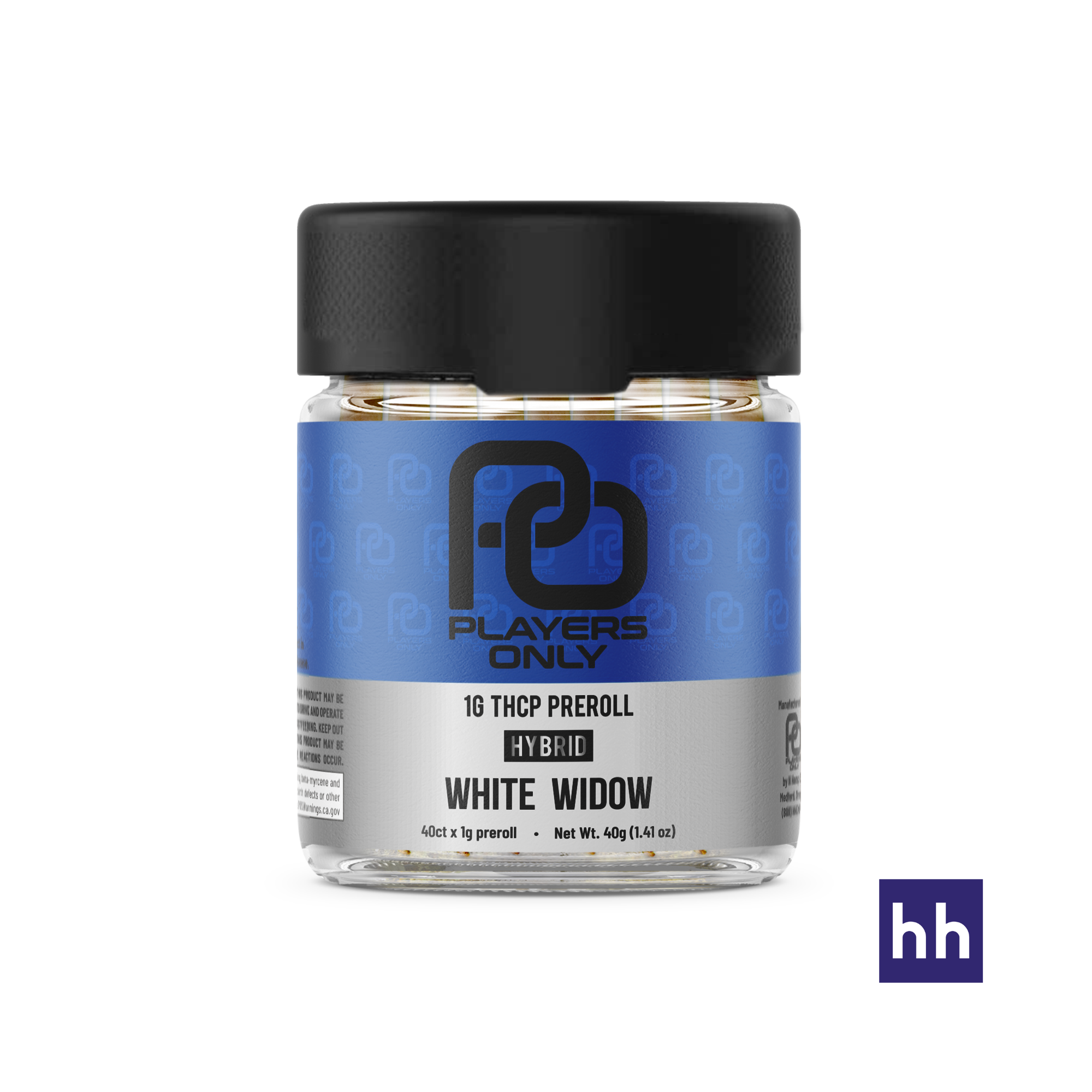 Players Only 40ct THCp 1g Preroll Jar