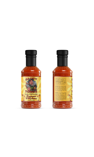 Saucy Tongs D9 Tropicana BBQ Sauce - H H HARVEST CO