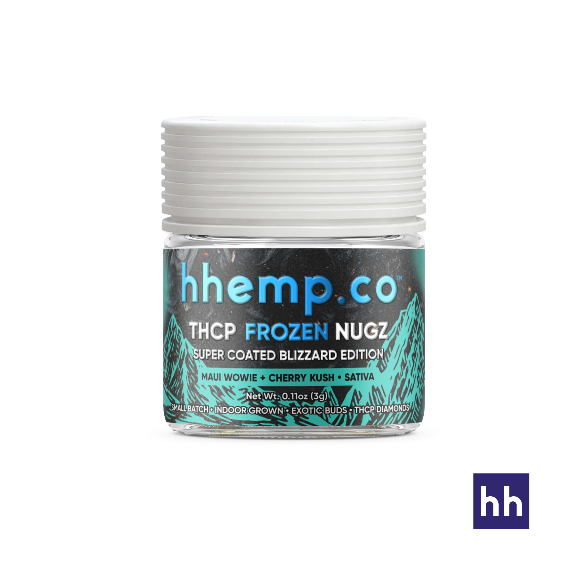 hhemp.co THCp 3g Frozen Nugz Jar
