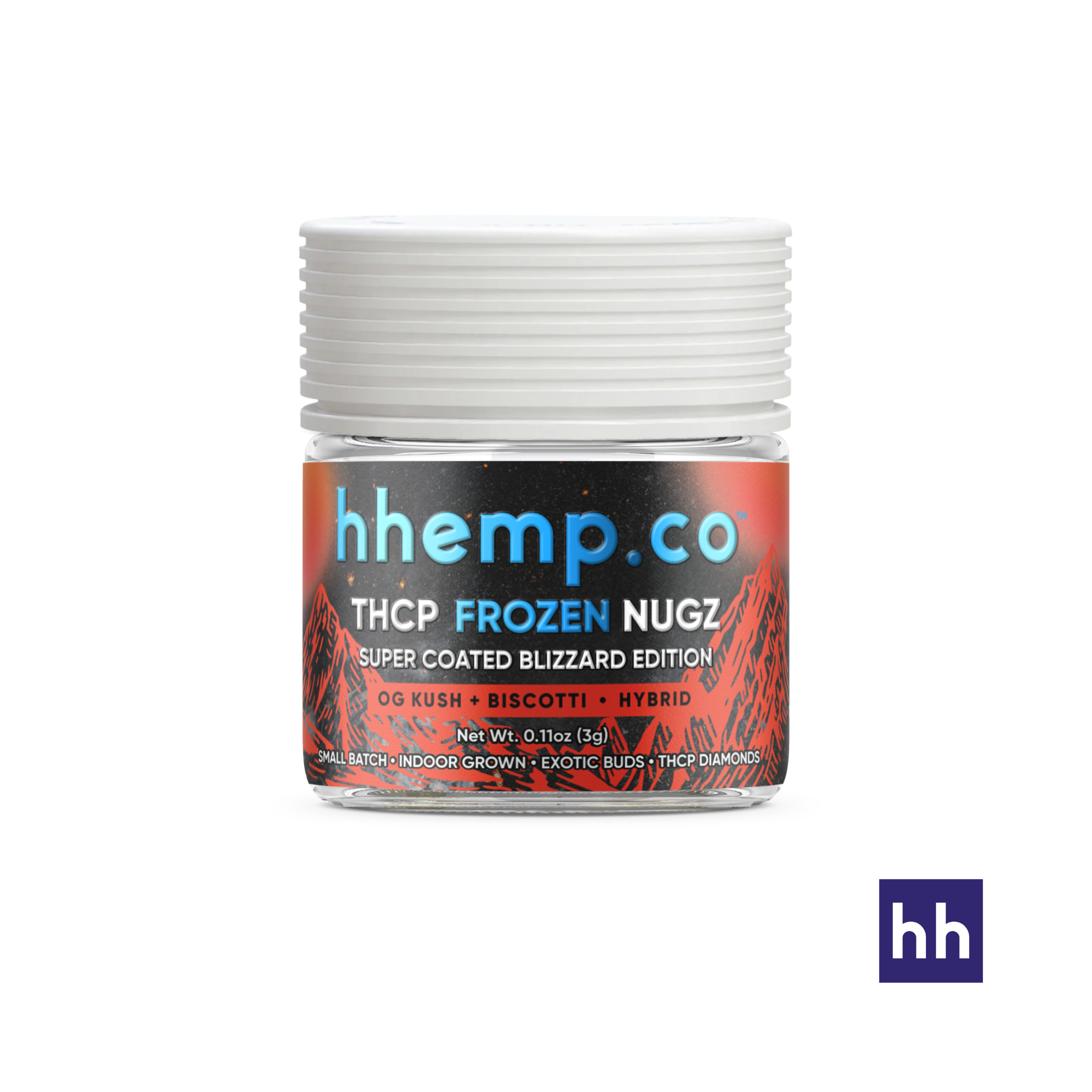 hhemp.co THCp 3g Frozen Nugz Jar