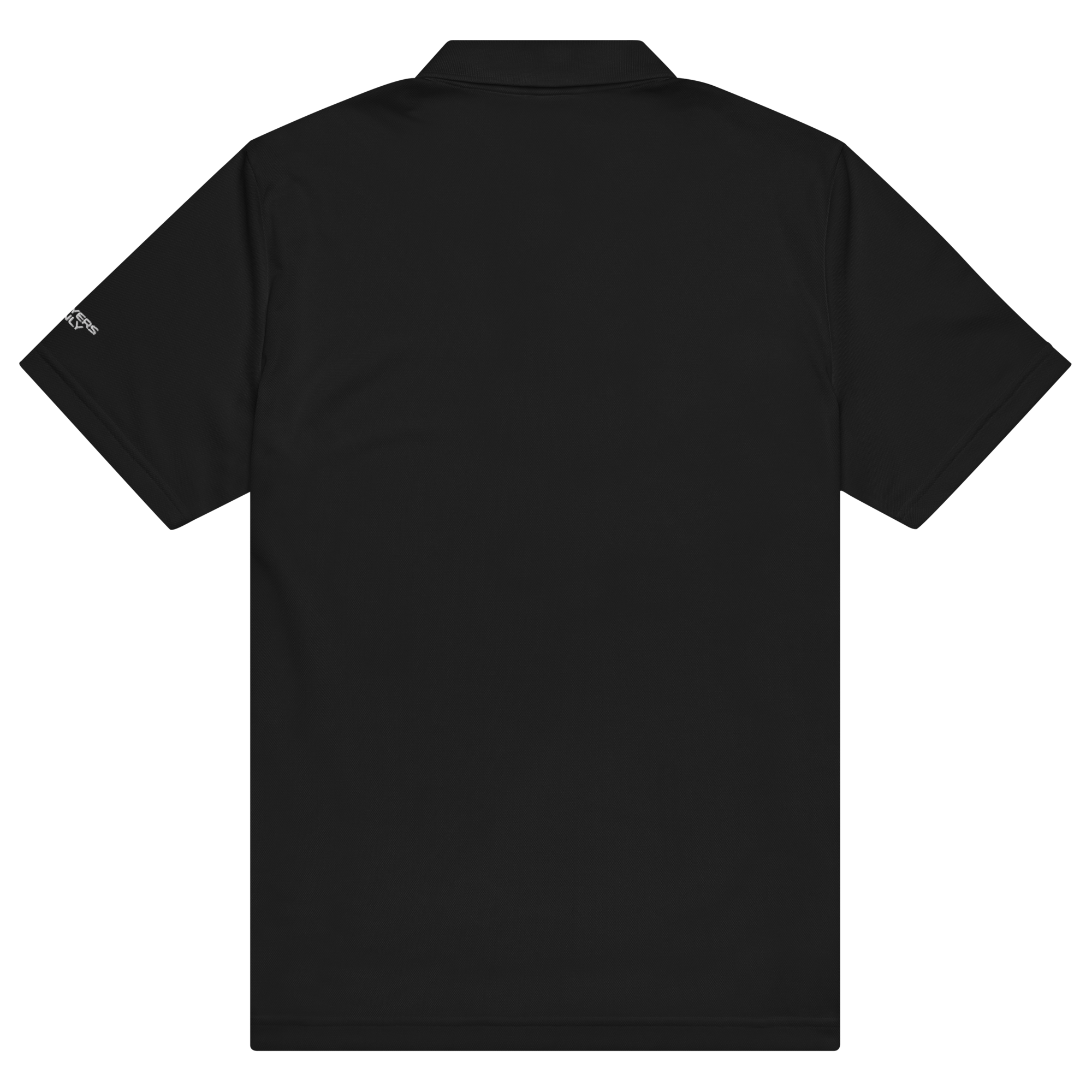 Players Only Adidas Sport Polo in Black Back View 