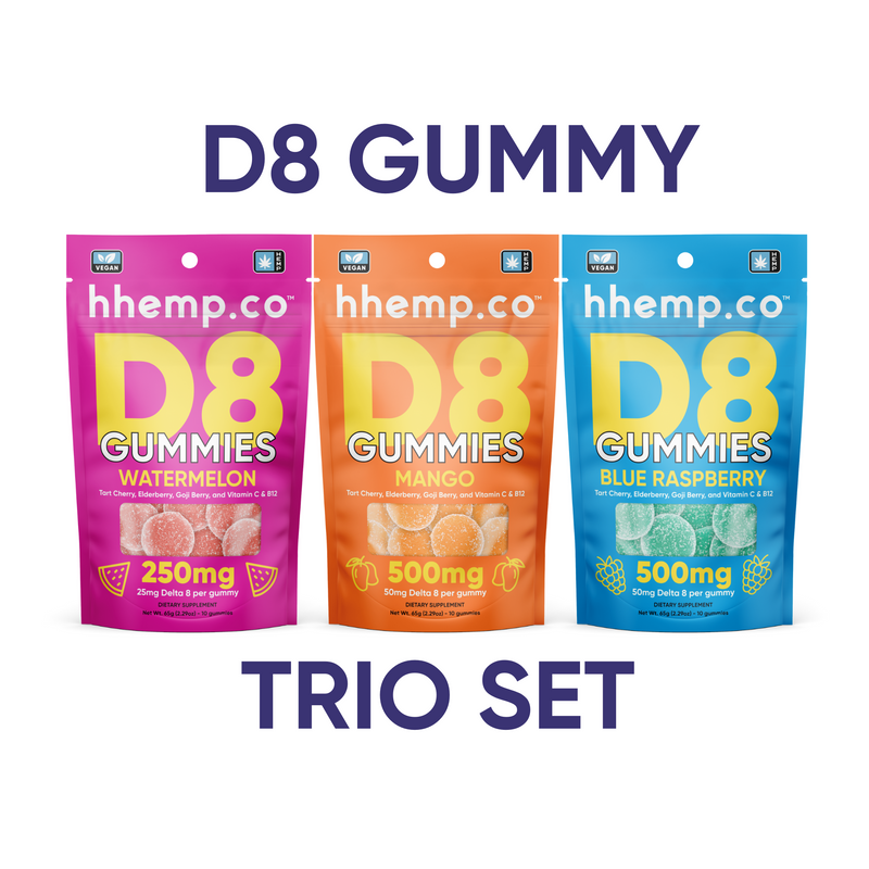 HH D8 Gummies - Trio Set