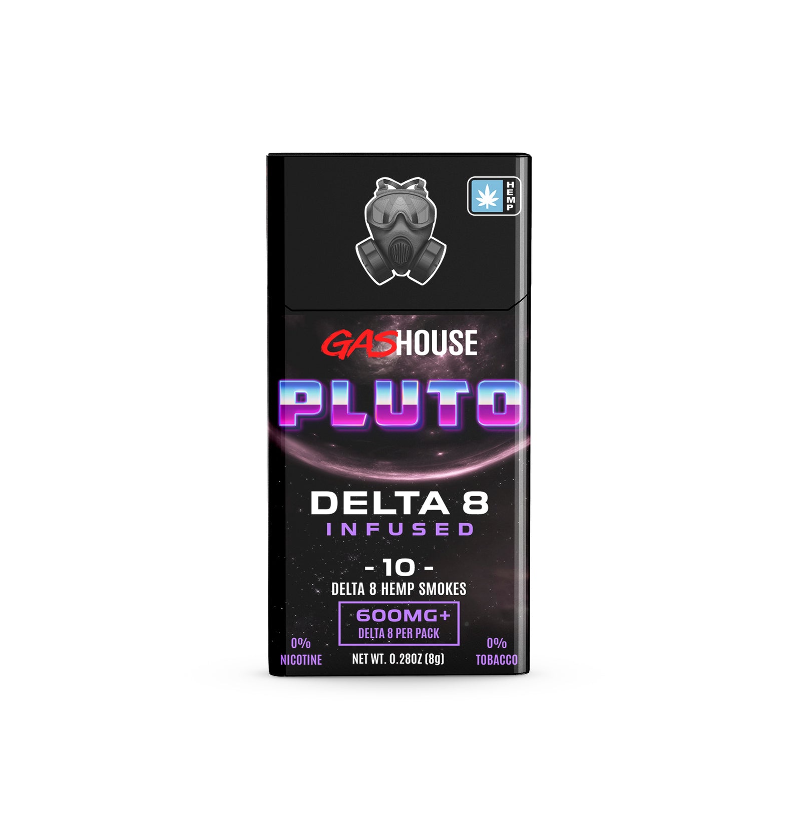 Gas House 600mg Delta 8 Terpene Infused Hemp Smokes Pluto 10ct