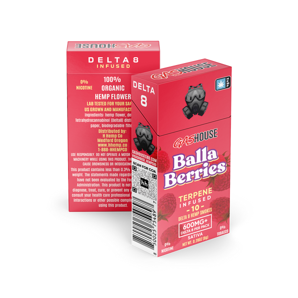 GasHouse Delta8 Hemp Smokes - Balla Berries (10ct/pack)