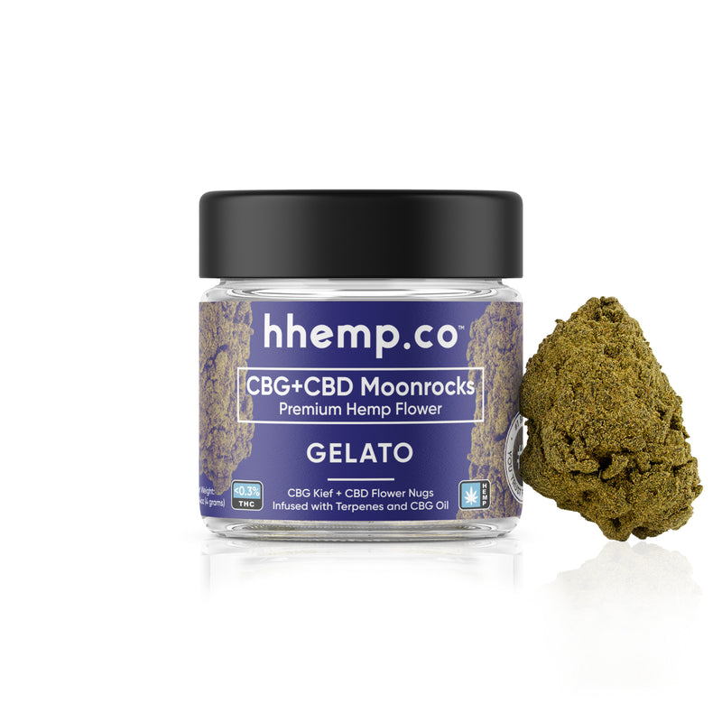 HH Moonrock Flower Jar - CBG+CBD GELATO
