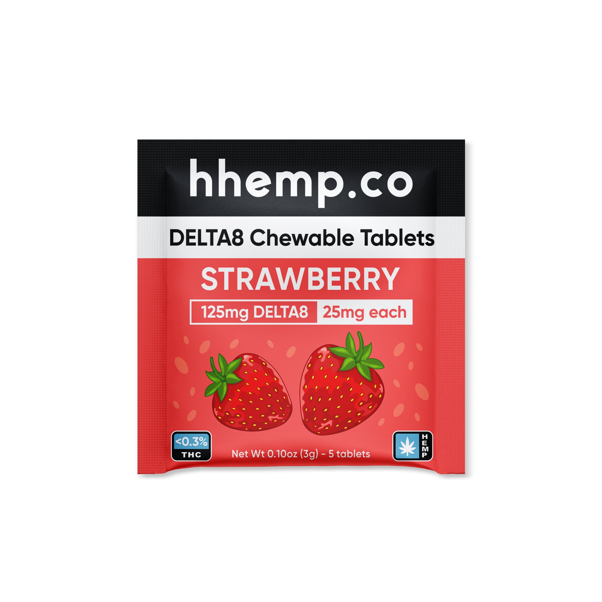 hhemp.co Delta 8 Chewable - Strawberry