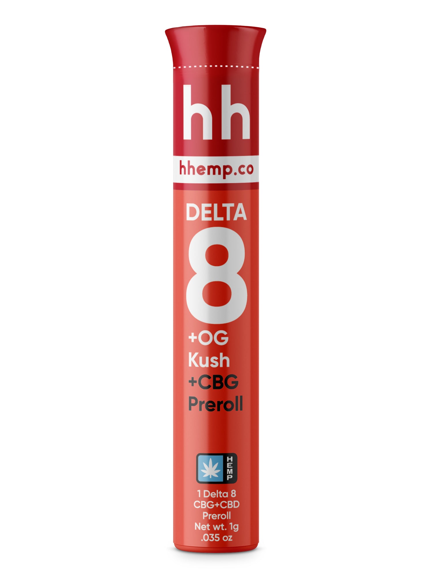 hhemp.co Preroll - CBG+OG Kush Premium Hemp