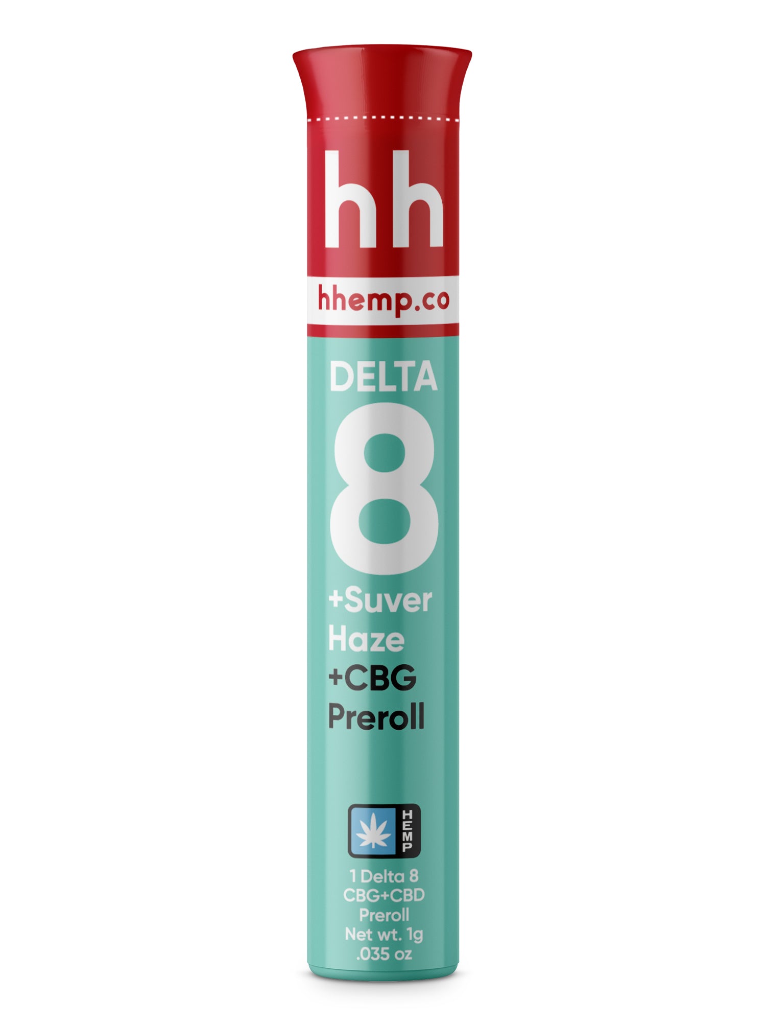hhemp.co Delta 8 Infused Preroll - CBG + Suver Haze