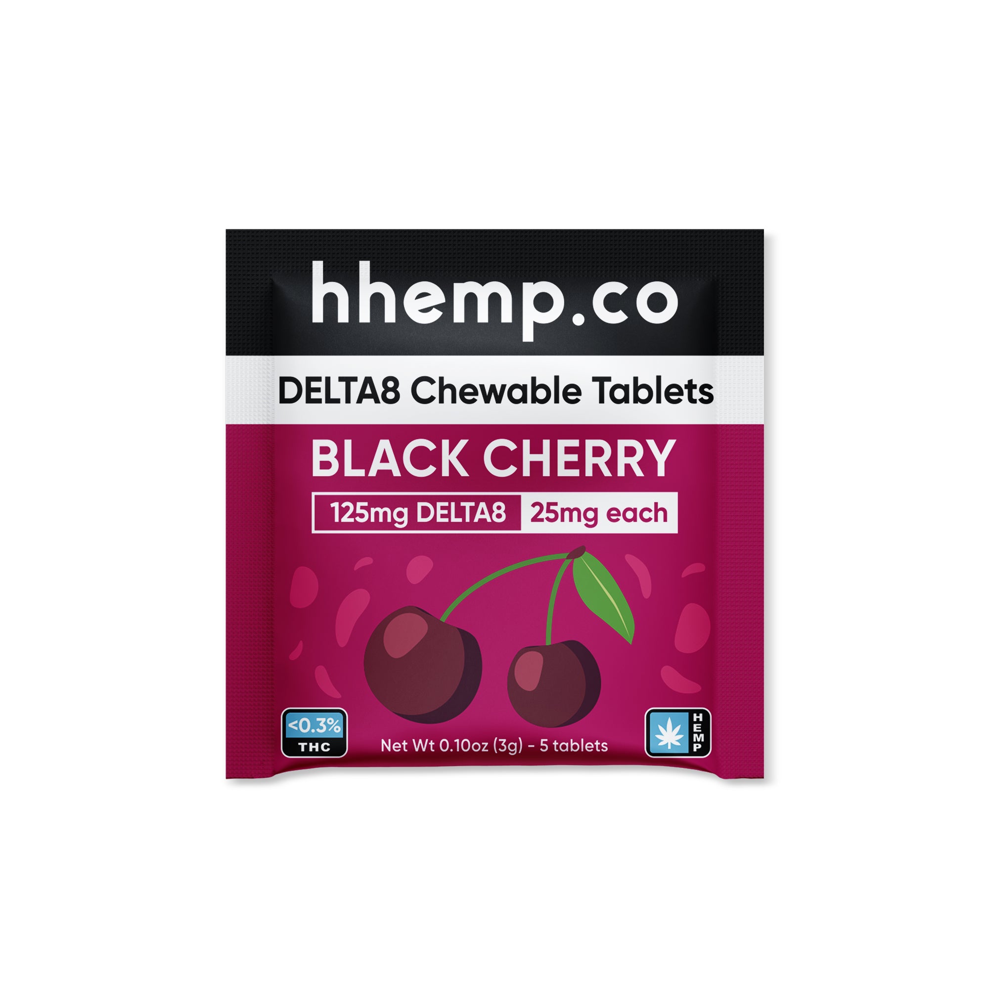 hhemp.co Delta 8 Chewable - Black Cherry