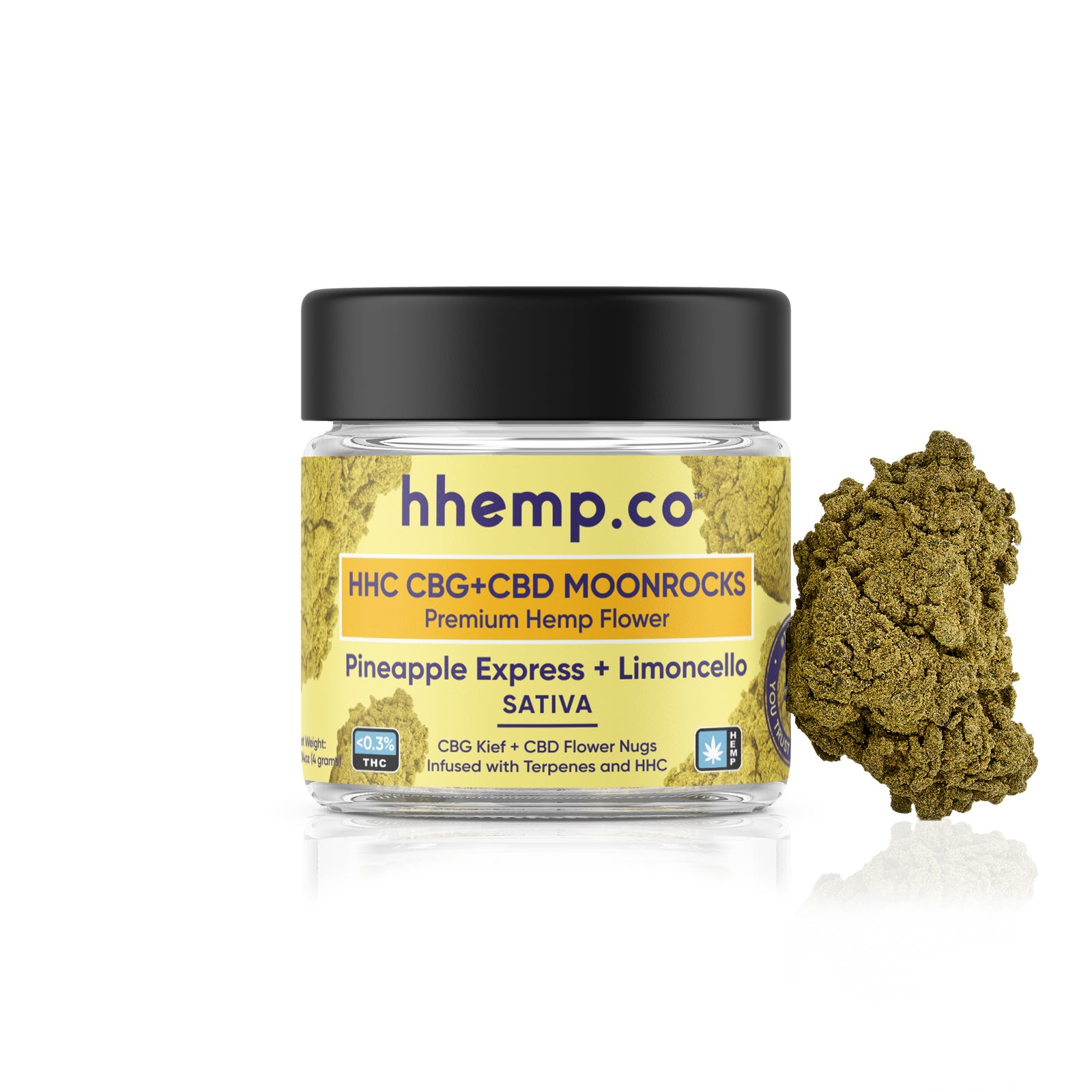 hhemp.co HHC Moonrock Flower Pineapple Express+Limoncello (Sativa)