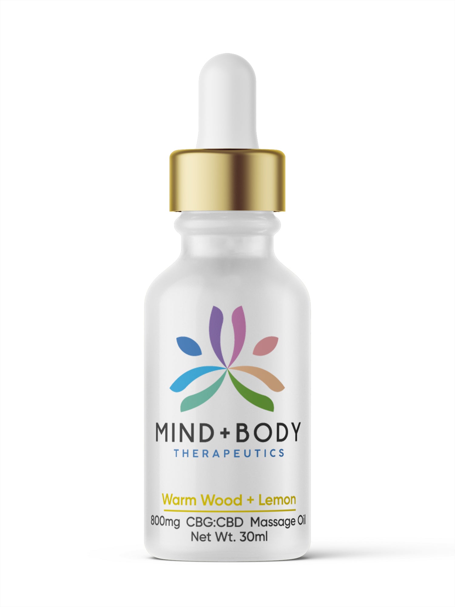 Mind+Body Massage Oil -  Warm Wood + Lemon (30ml)